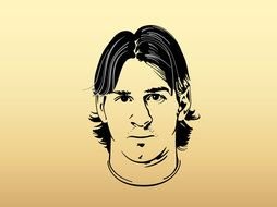 Messi Clip Art drawing