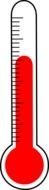 red liquid thermometer