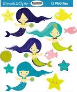 Mermaid Clip Art N31