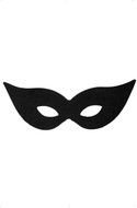 painted carnival black mask on a white background