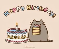 Happy Birthday Pusheen Cat