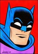 Batman Cartoon face drawing