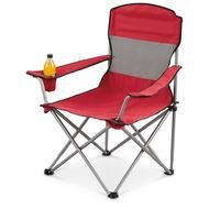 red camping chair