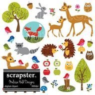 Woodland Animal Clip Art