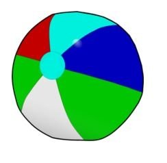 Beach Ball Vector Clip Art N2