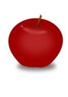 Red Apple as a illustration