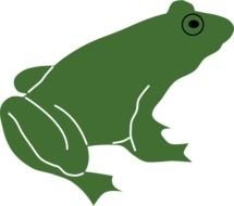 Ä°llustration of Frog Silhouette