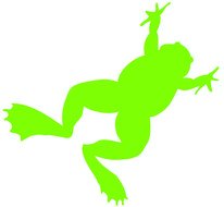 Frog Silhouette Clip Art N10