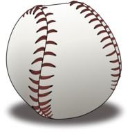 white Baseball Clip Art drawing