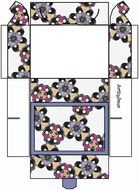 CRAFTY CLIP ART Set A 43 White Blue Pink Printable Gift Boxes