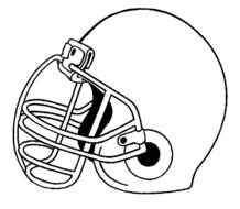 Football Helmet Coloring Pages N11