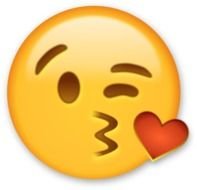 Clip art of Blowing A Kiss Emoji