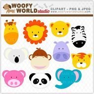 Jungle Animals Clip Art N11