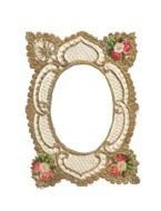 Golden vintage oval Frame, Clip Art