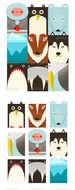 arctic animals totem pole