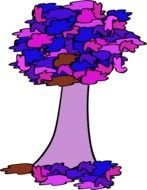 Fall Tree Vector Clip Art