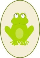 Free Printable Frog Clip Art drawing