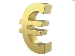Clipart of 3D Euro Symbol