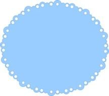 Oval Scalloped Border Clip Art