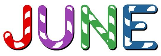 banner with word June