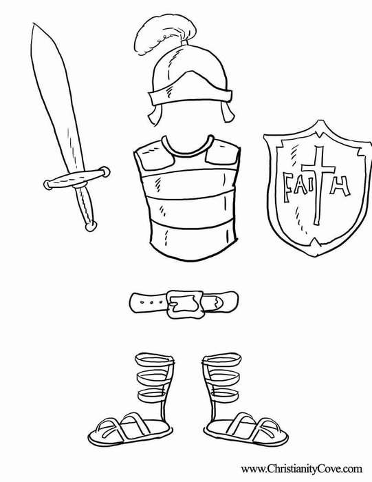 Armor Of God Coloring Pages Printable