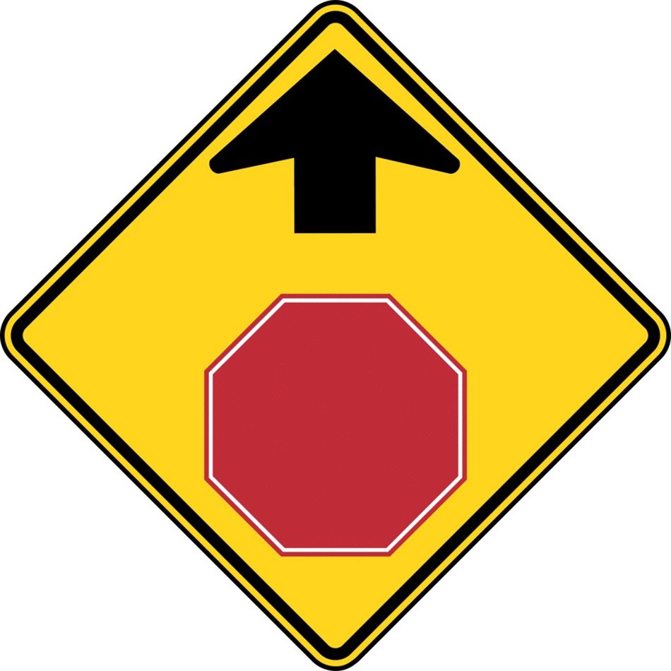 stop sign in front