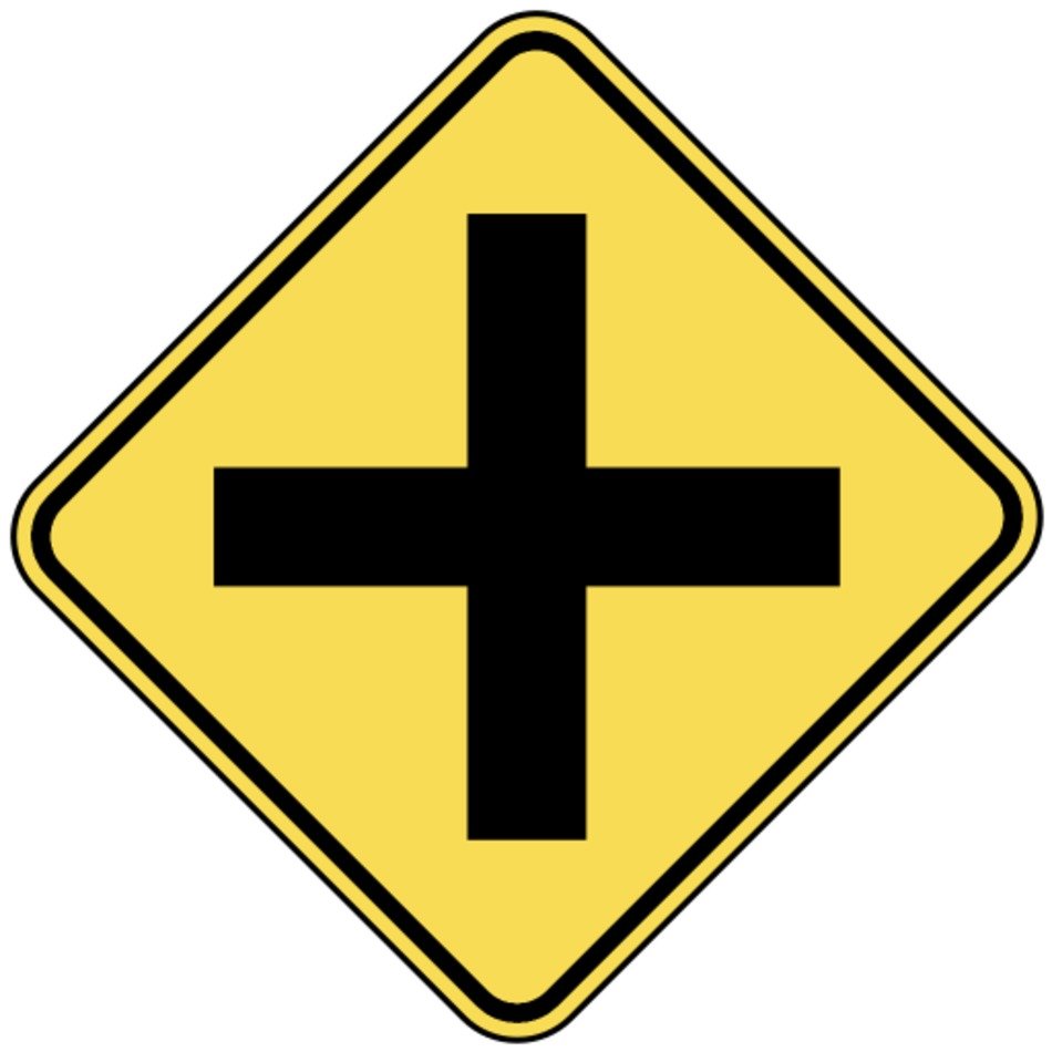 Intersection Ahead Sign