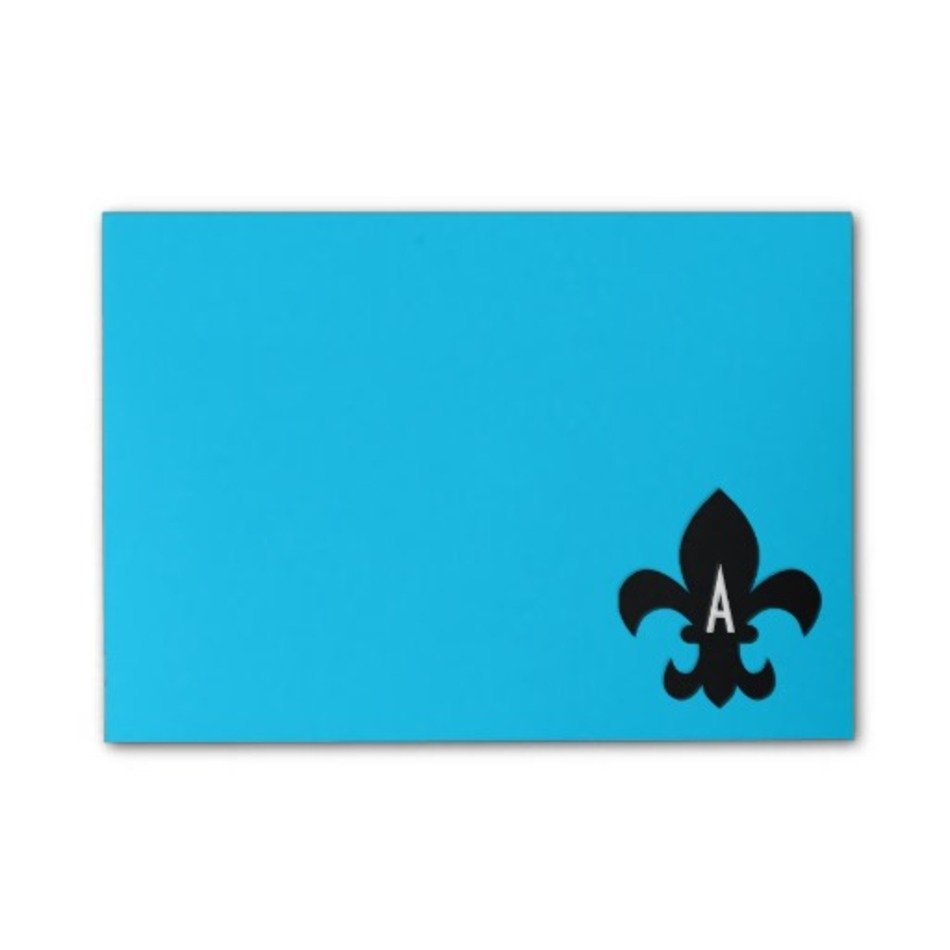 Light Blue Chevron Post It Notes Personalize reg