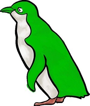 Fat Penguin Clip Art