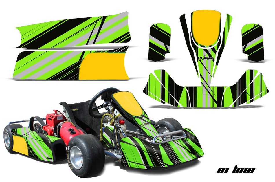 green race car
