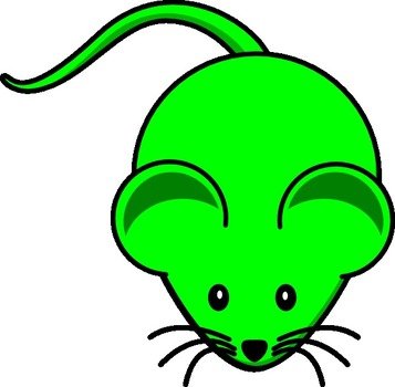 Green Mouse Clip Art