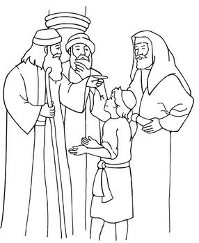 Jesus Lost In The Temple Coloring Page