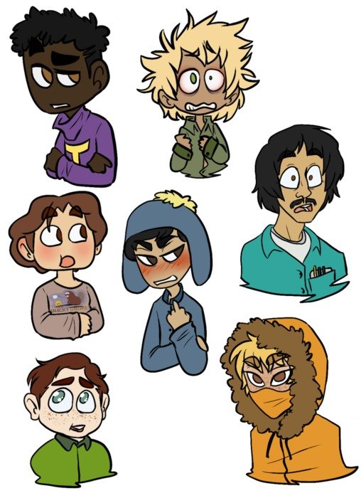 clipart of the South Park Guys