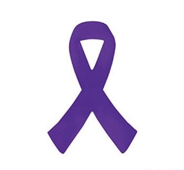 Purple Ribbon Cancer Awareness