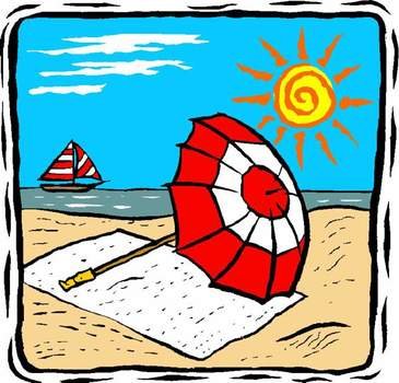 Clip Art Beach Umbrella Ball
