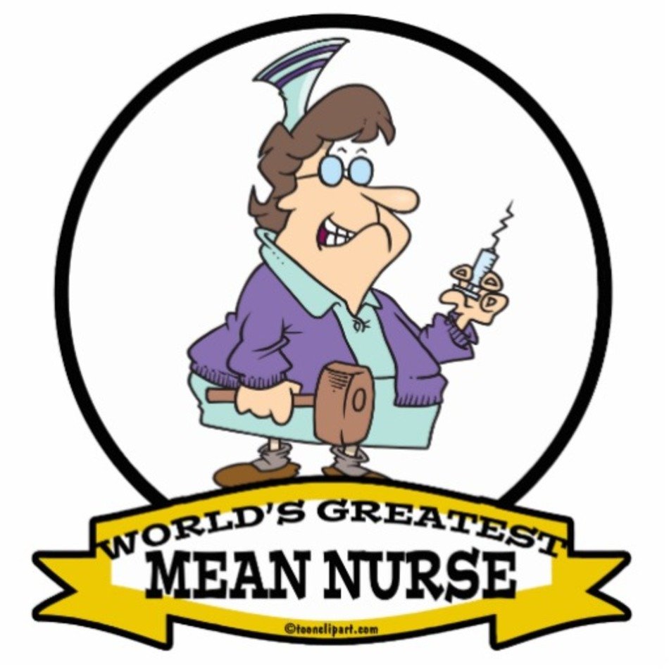 Mean Nurse Cartoon N2