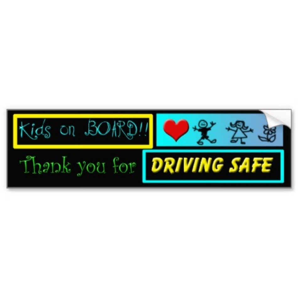 Kid On Board Bumper Sticker