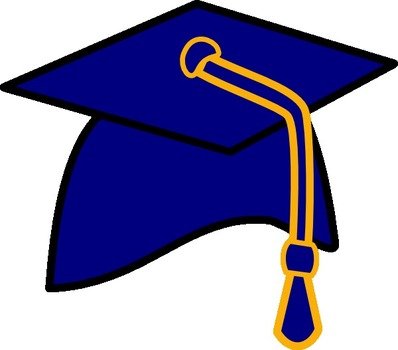 Blue Graduation Cap Clip Art N17