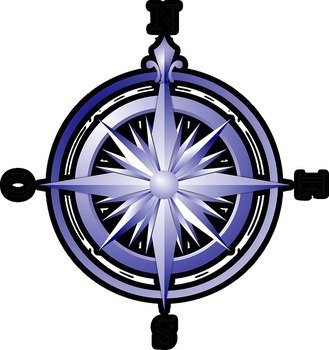 North South East West Compass Clip Art N2