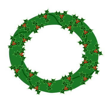 Christmas Wreath Clip Art N60