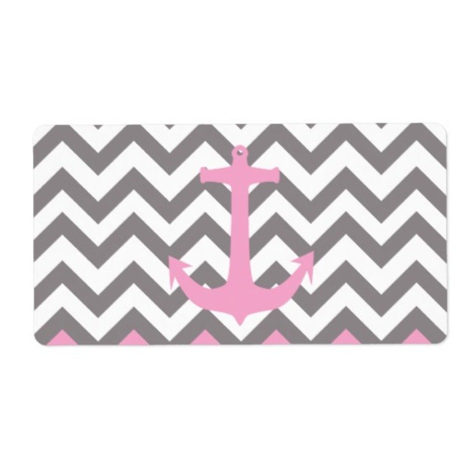 Pink And Gray Chevron Clip Art