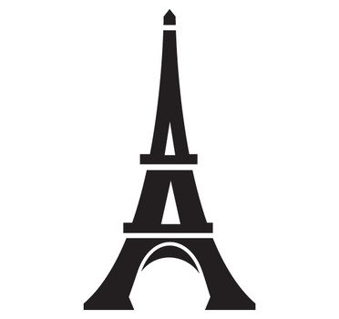 Black Eiffel Tower Clip Art