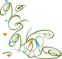 Green Swirls Clip Art N14