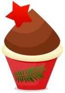 Christmas Cupcake Images drawing