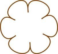 Brown Flower Clip Art N4