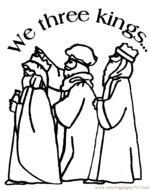 Three Wise Men Coloring Pages N3