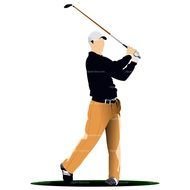 Playing Golf Clip Art