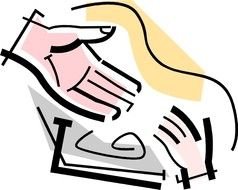 Helping Someone Up drawing