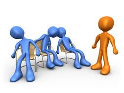 Peopl on meeting clipart