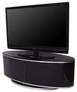 Black TV on Stand as clipart